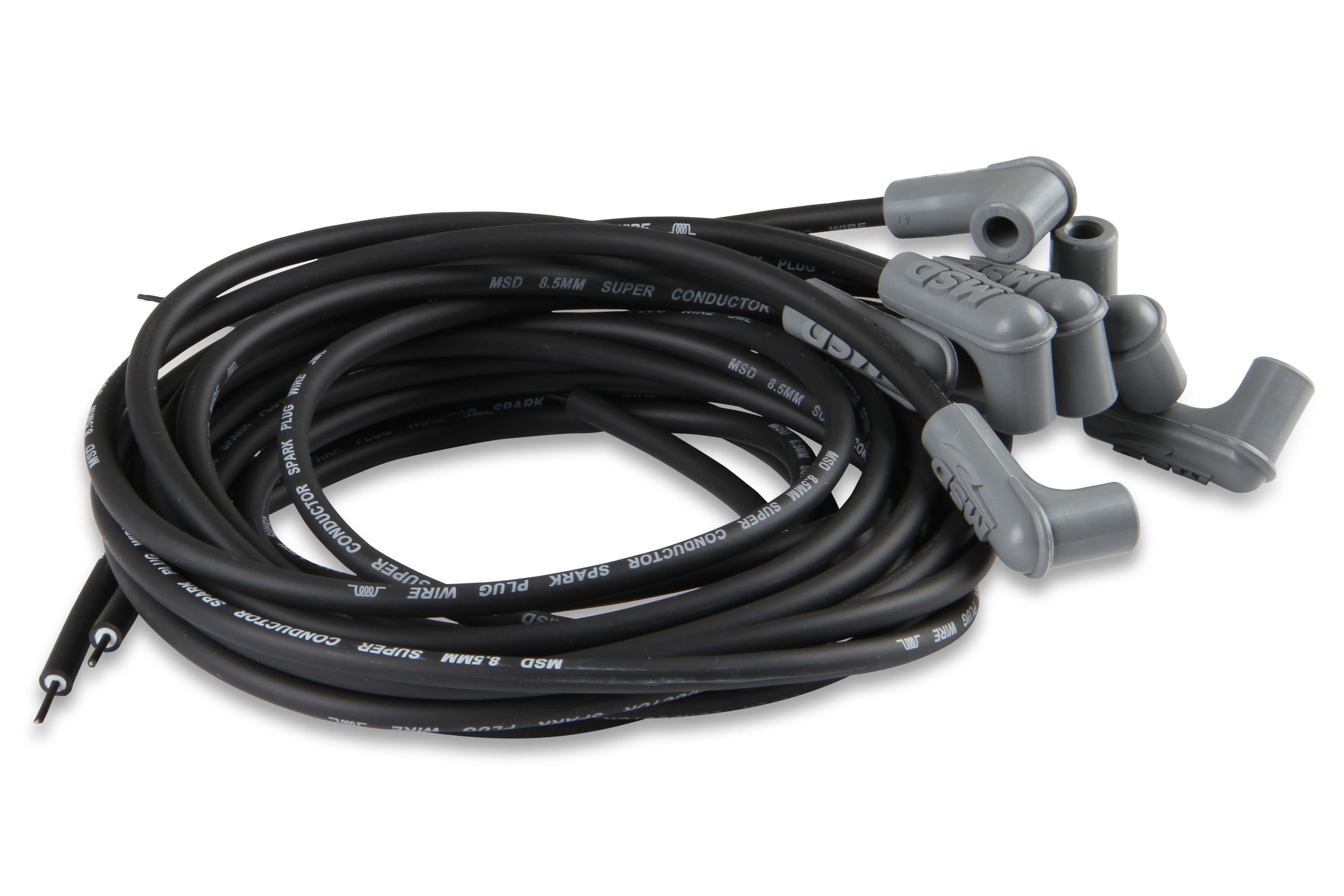 AC PERFORMANCE 90 Degree Black Ceramic Spark Plug Boot Kits Fit 8 mm Wires
